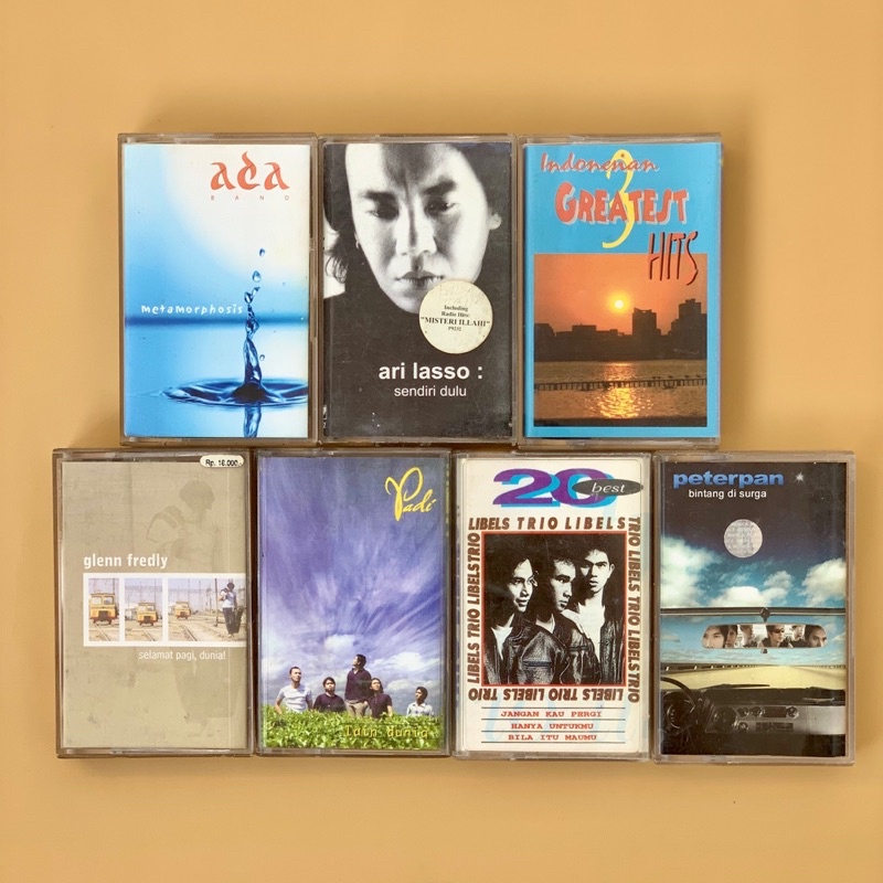 Kaset Pita Lagu Indonesia Asia Campuran Barat Preloved
