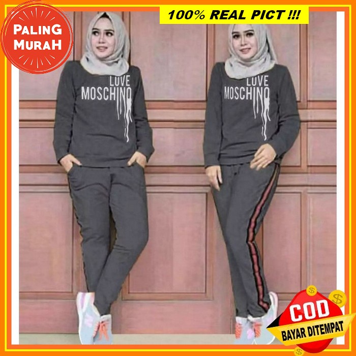 Baju Setelan Wanita Setelan Baju Celana Wanita Import Jumbo One Set Pakaian Model Korea Terbaru Paka