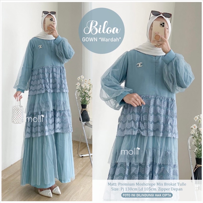 BILOA GOWN Premium by Moli Best Seller Restock