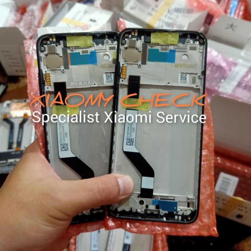 [ CHECK.ID ] LCD + FRAME XIAOMI REDMI NOTE 7 / NOTE 7 PRO ORIGINAL SERVICE PRODUCT