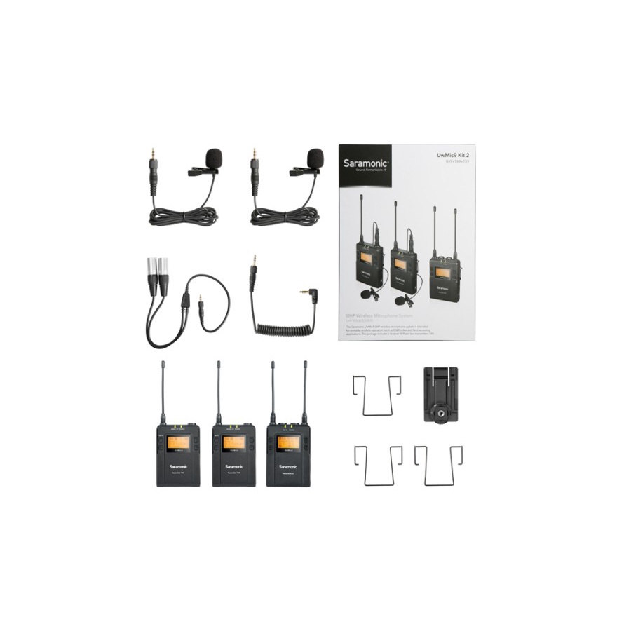 Saramonic UwMic9 Kit2 UHF Wireless Lavalier Microphone System