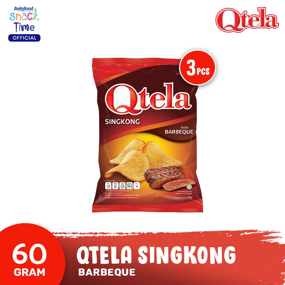 

Qtela Singkong Barbeque 60 Gr - 3 Pcs