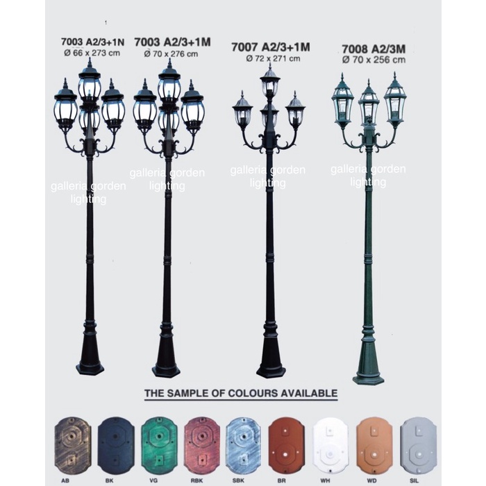 lampu taman tiang outdoor