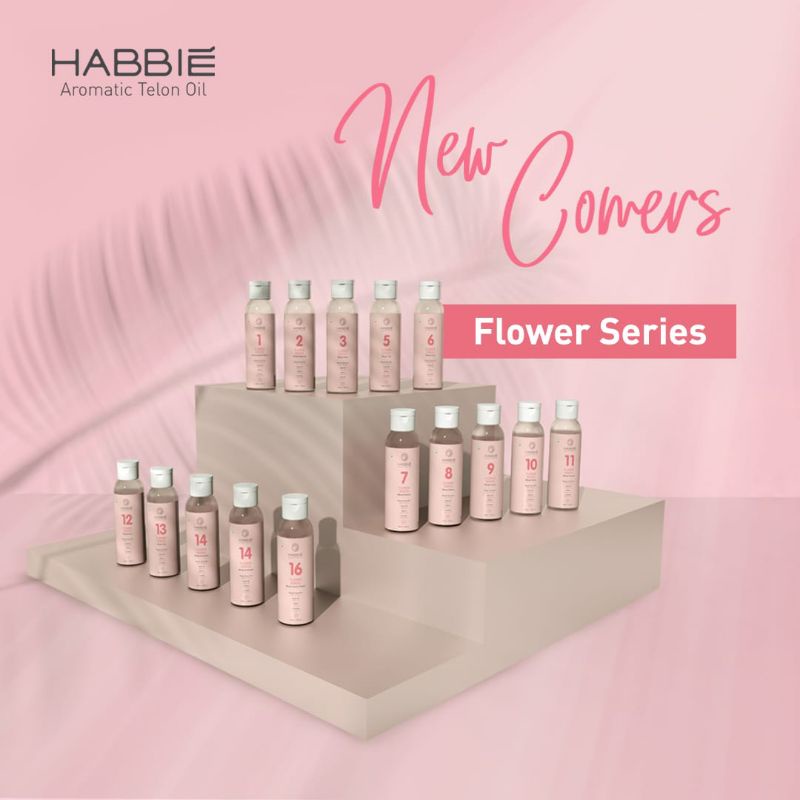 Minyak Telon Habbie Aromaterapi Flower Series, Parfum Bayi, Minyak Telon Parfum