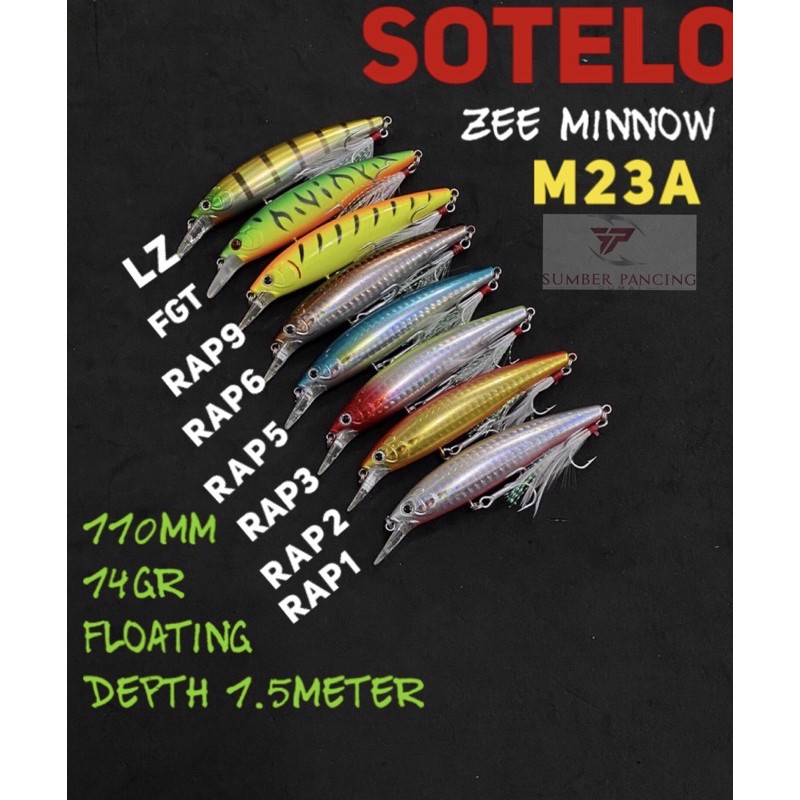 LURE SOTELO ZEE MINNOW 110mm M23A