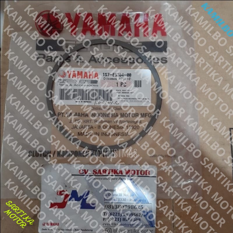 (100% ASLI ) Besi Plat Kopling Kecil 0/ Plate Seat Jupiter MX 0/ 1S7-E6384-00 Keren Gan