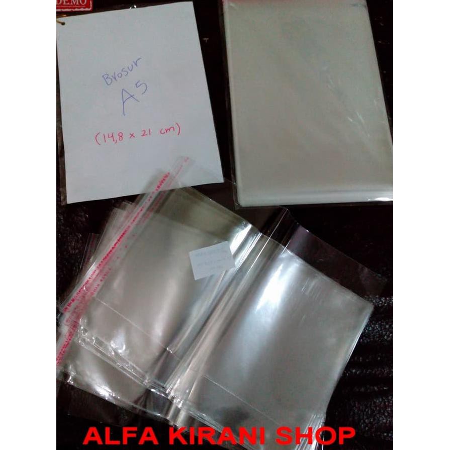 

©FJH696✶ 1 pack plastik brosur/kondangan/undangan/buku ukuran A5 (14,8 x 21 cm)