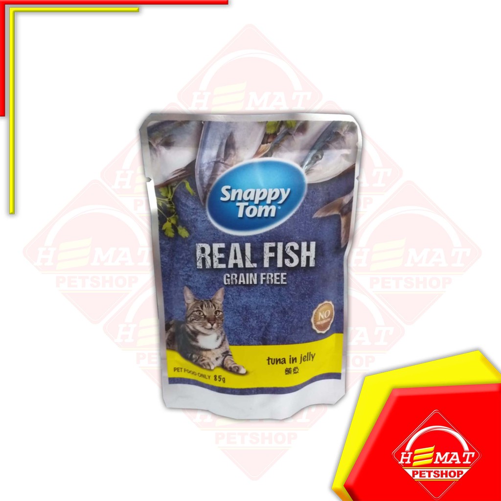 Makanan Kucing Basah Adult Snappy Tom 85 Gram - Pouch Sachet Wet Food