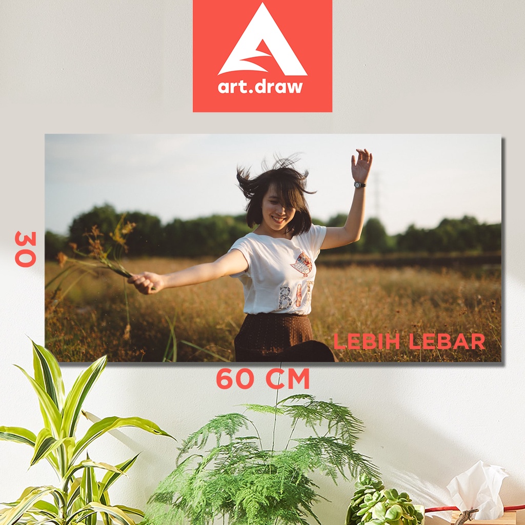 Cetak Foto Bingkai Besar 30x60cm, 40x60
