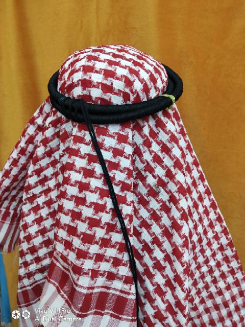 Sorban anak plus igal sorban arafat merah putih /sorban instan anak plus igal pengikat sorban