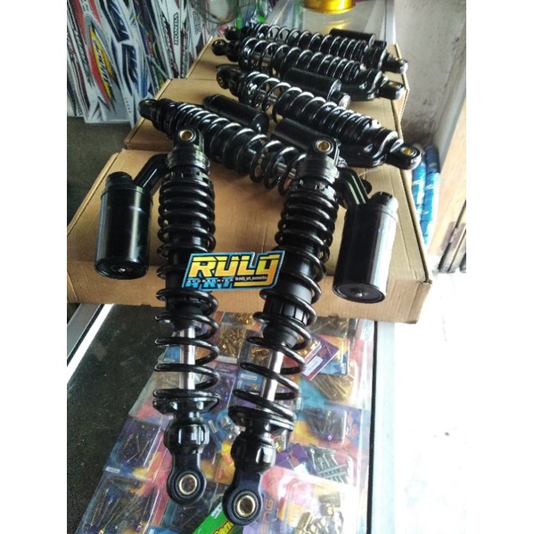 shock belakang tabung 340mm full black
