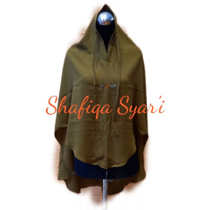 sale sisesa bergo syariah army green