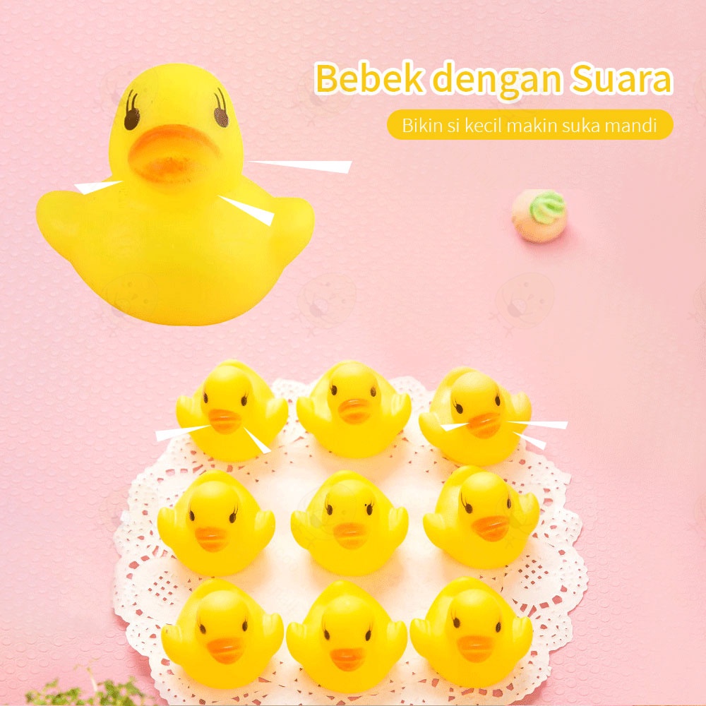 Poney Bebek karet  mainan mandi bayi anak mainan air anak mandi Baby Bath Toys 1PCS