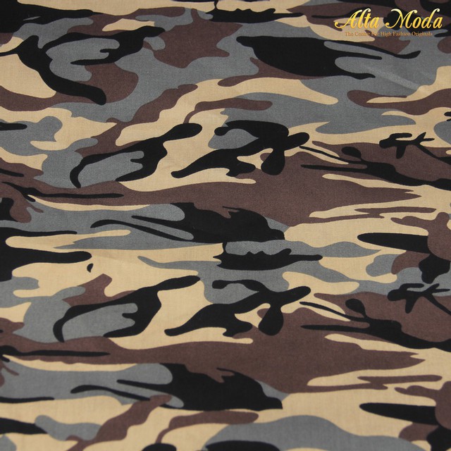 

Alta Moda Katun Motif Army Dasar Abu (1M)