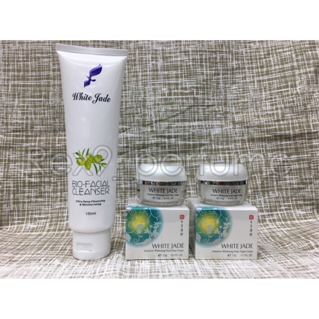 White Jade cream (day cream, night cream, bio facial cleanser)