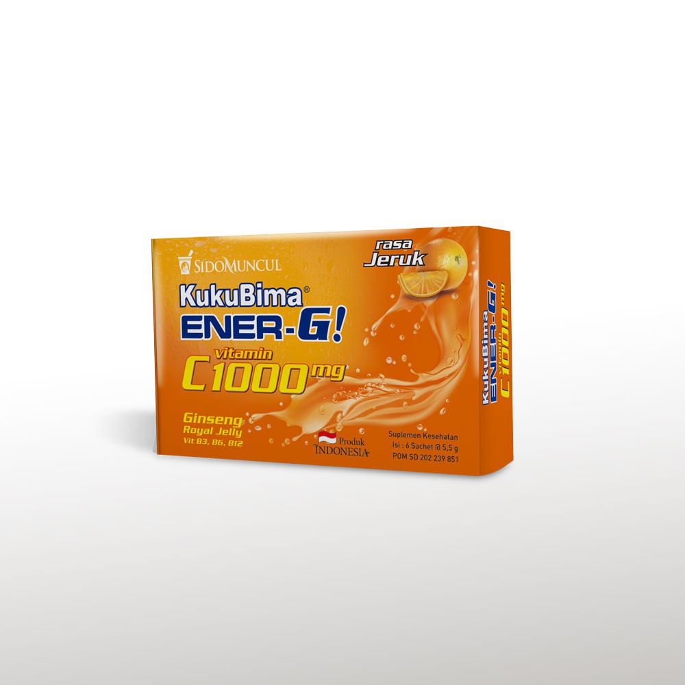 Kuku Bima Ener-G Vit C1000 Jeruk 3x6's - Minuman Berenergi Vitamin
