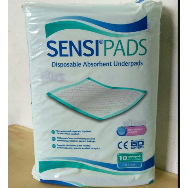 Underpad Sensi Pads Perlak Matras Alas Popok Bayi Sensipad Disposible Absorbent Penyerap Cairan