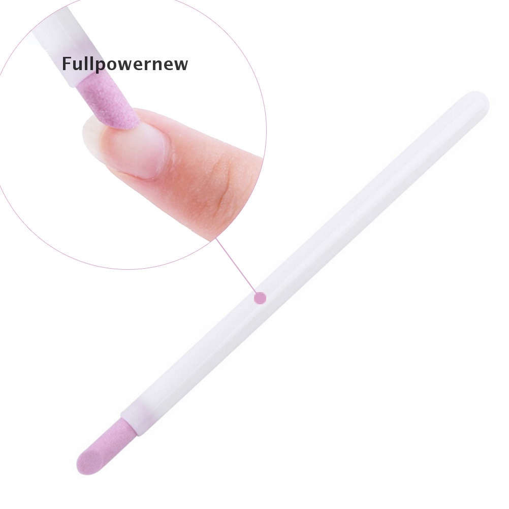 [FULL] nail pusher pens manicure alloy diamond body quartz head scrub stone cuticle