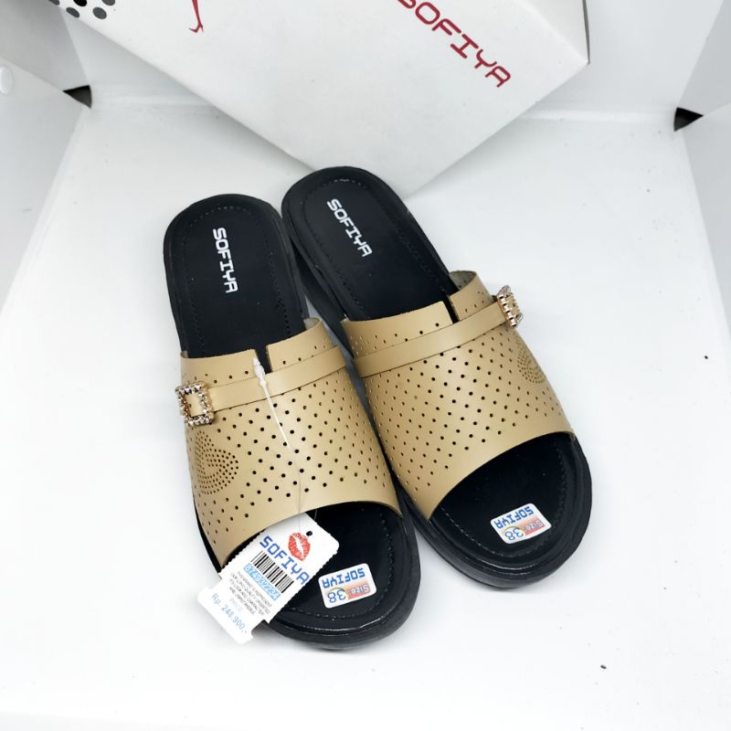 PROMO//Sandal Wedges Wanita Sofia 5cm Model Terbaru Kekinian