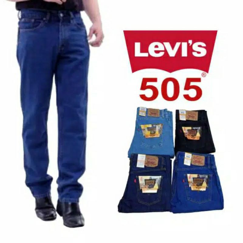 celana lea JEANS PRIA STANDAR REGULER jumbo ukuran 39 sampai 46