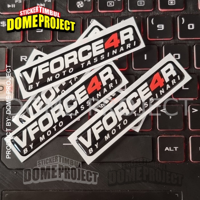 STIKER MOTOR VFORCE4R STIKER TIMBUL STIKER EMBLEM STIKER MOTOR