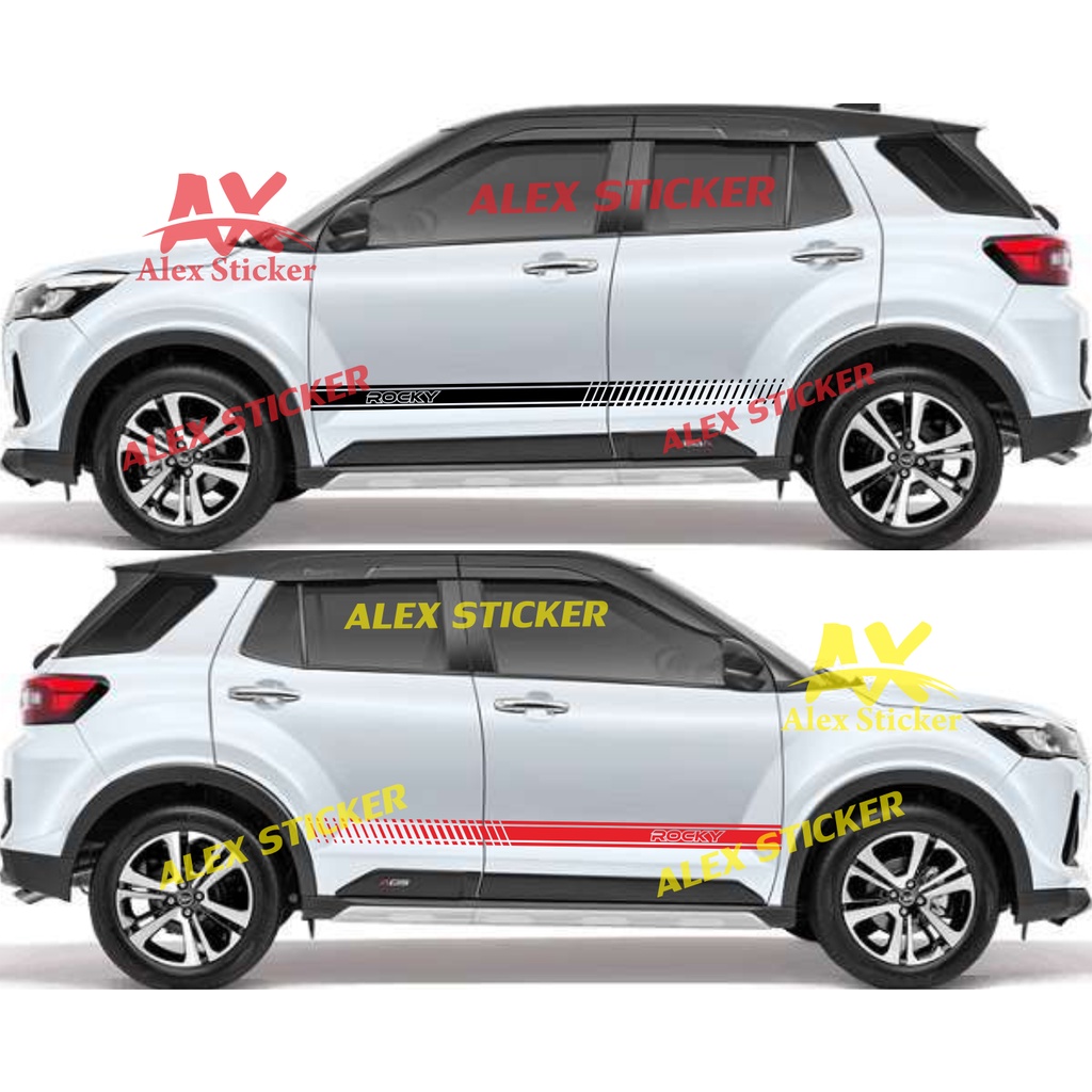 STIKER STICKER ROCKY STIKER MOBIL DAIHATSU ROCKY AVANZA XENIA ERTIGA CALYA CUSTOM TEXT