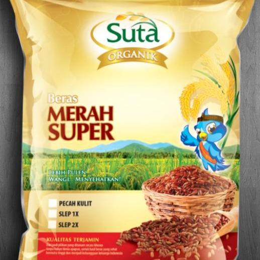 

BERAS MERAH ORGANIC SUTA PK 2KG