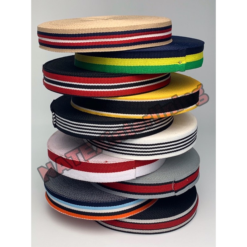 Pita List motif Untuk Baju 2cm / Pita grosgrain motif bendera