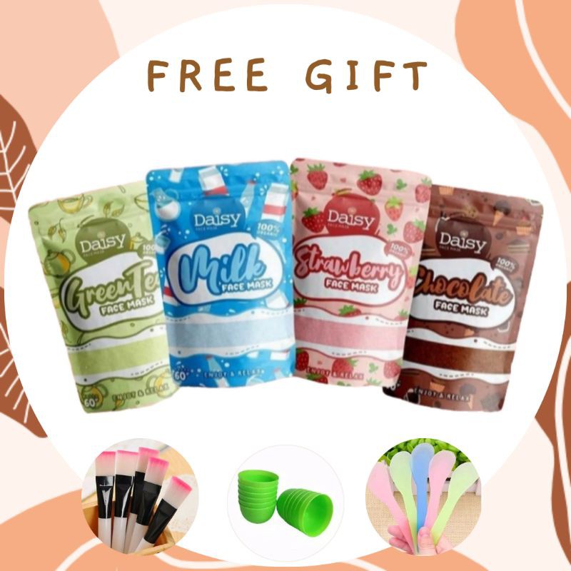 [Free 3++ Gift] MASKER DAISY ORGANIK | Daisy Organic FULL SIZE 60gr | Masker Daisy