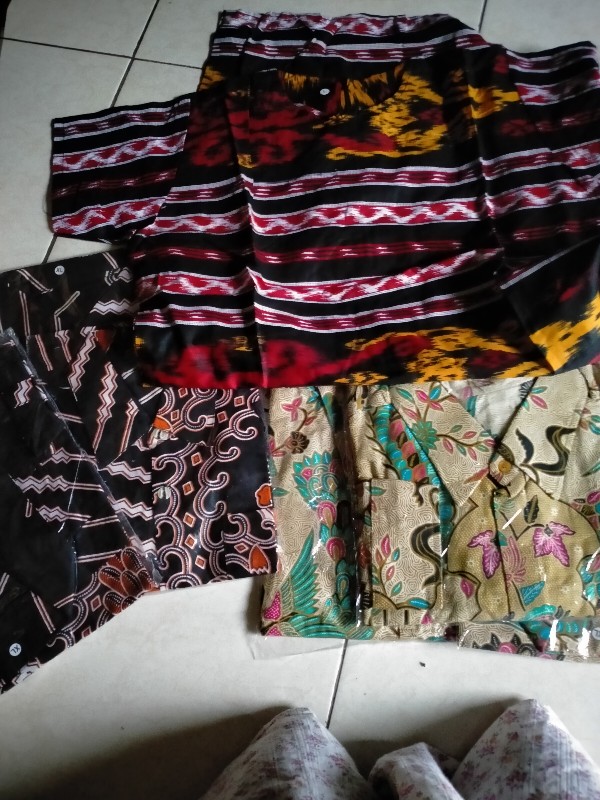 Batik Couple Keluarga Sania Ruffle Ori Ndoro Jowi Dnt Merpati Putih
