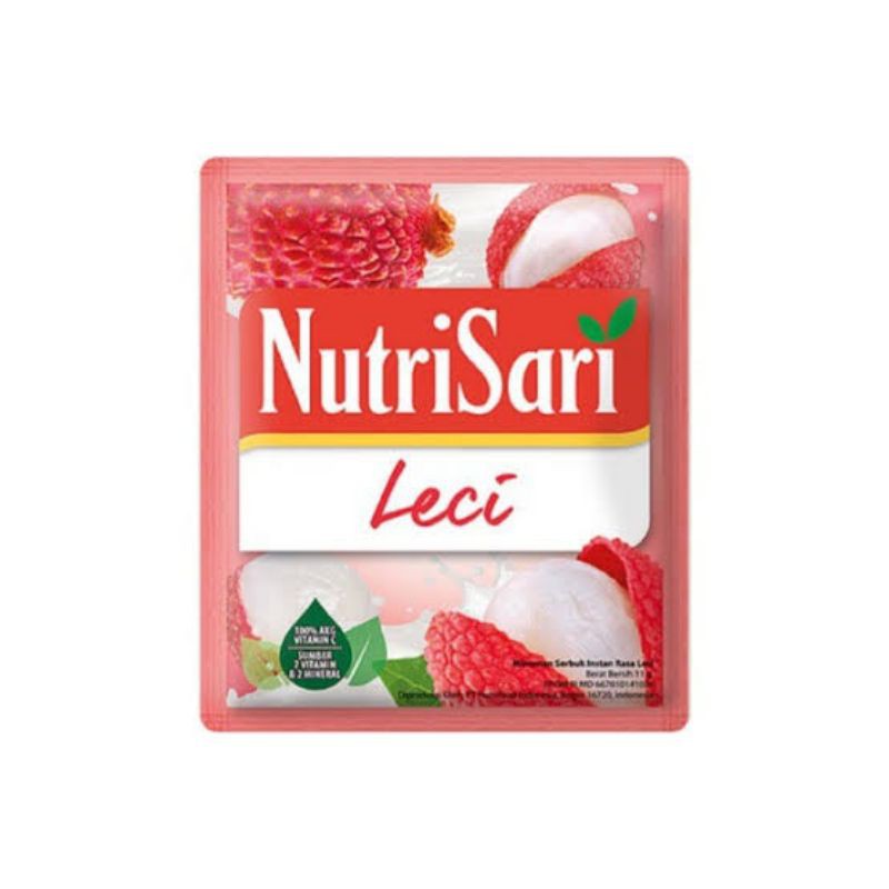 

Nutrisari Rasa Leci (1 renceng isi 10 sachet)