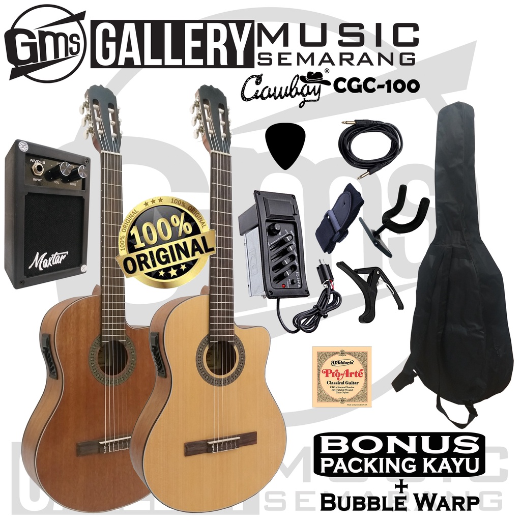 ORIGINAL!!! Gitar Klasik Elektrik Import Merk Cowboy Equalizer 7545r CGC-100 NA CGC 100NS