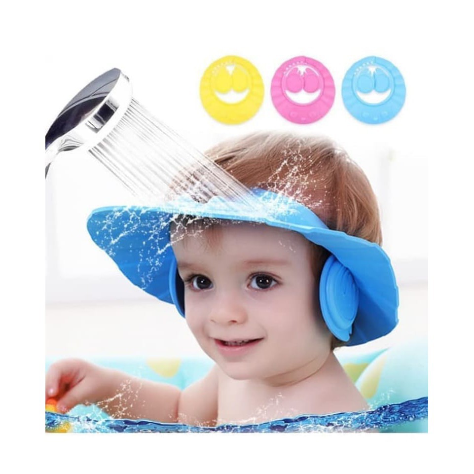 Babies First Baby Shampoo Cap - Topi Pelindung Air Anak Bayi Keramas
