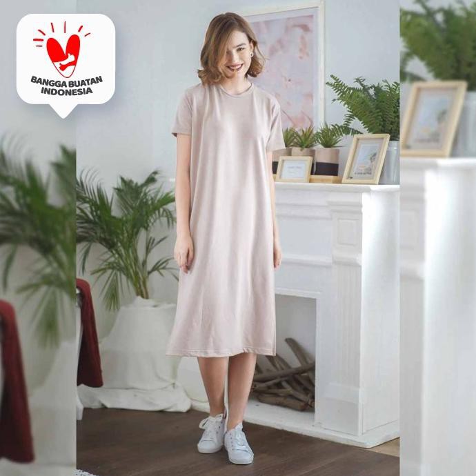 HANNAH DRESS BEATRICE CLOTHING - DRESS WANITA - OLIVE