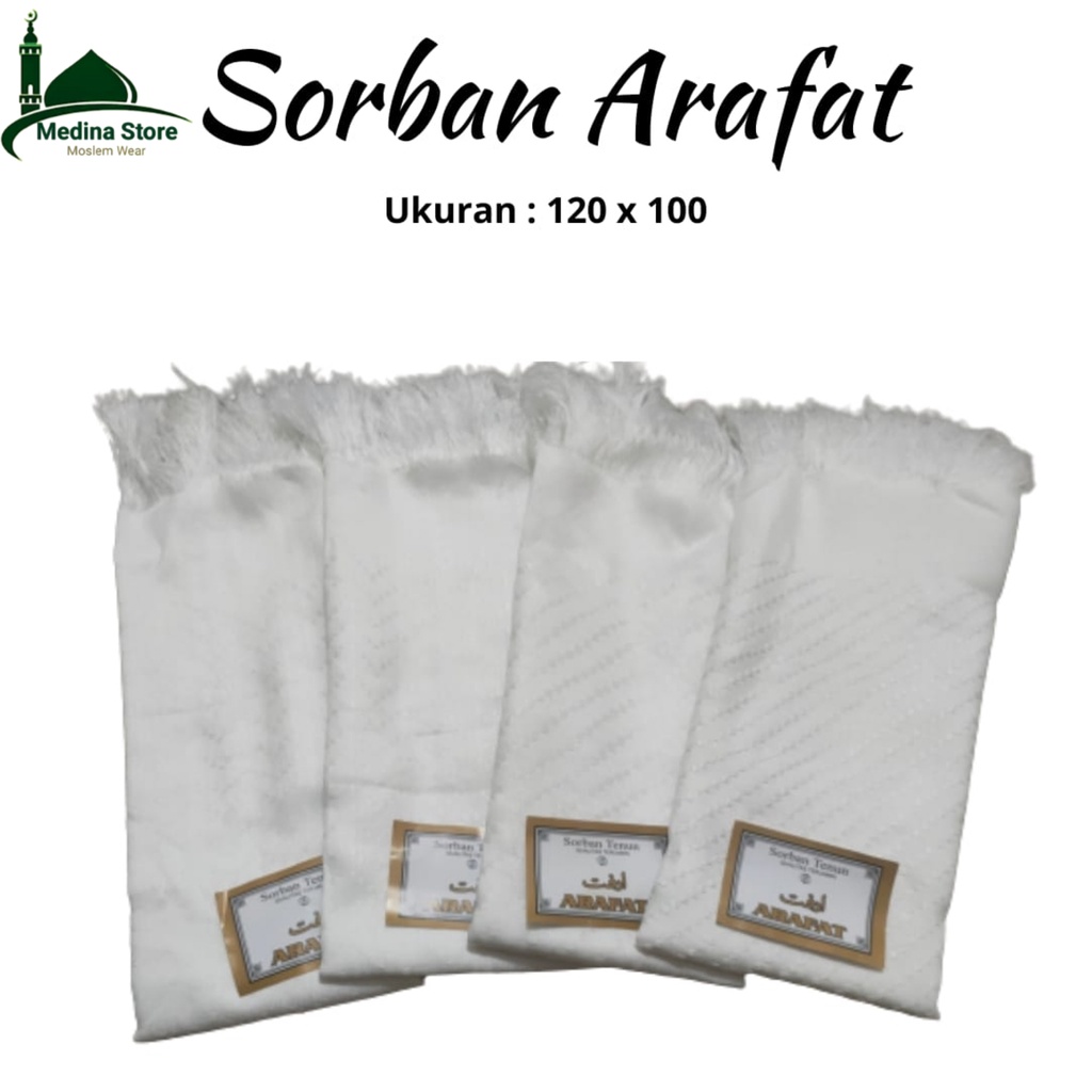 Sorban Arafat Putih Sorban arafat sorban haji oleh oleh haji