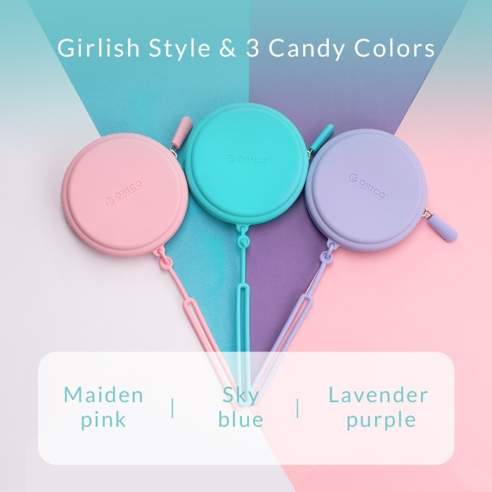 Storage Bag organizer orico silicone for earphone-coin-cable-otg SG-RB1 - Pouch travel key-card