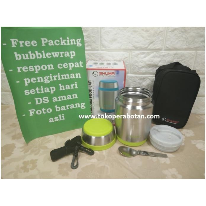 ► (TP) Vacuum Lunch Box Shuma 480Ml / Rantang / Food Jar Shuma 480Ml - Bekal - Kotak Makan &