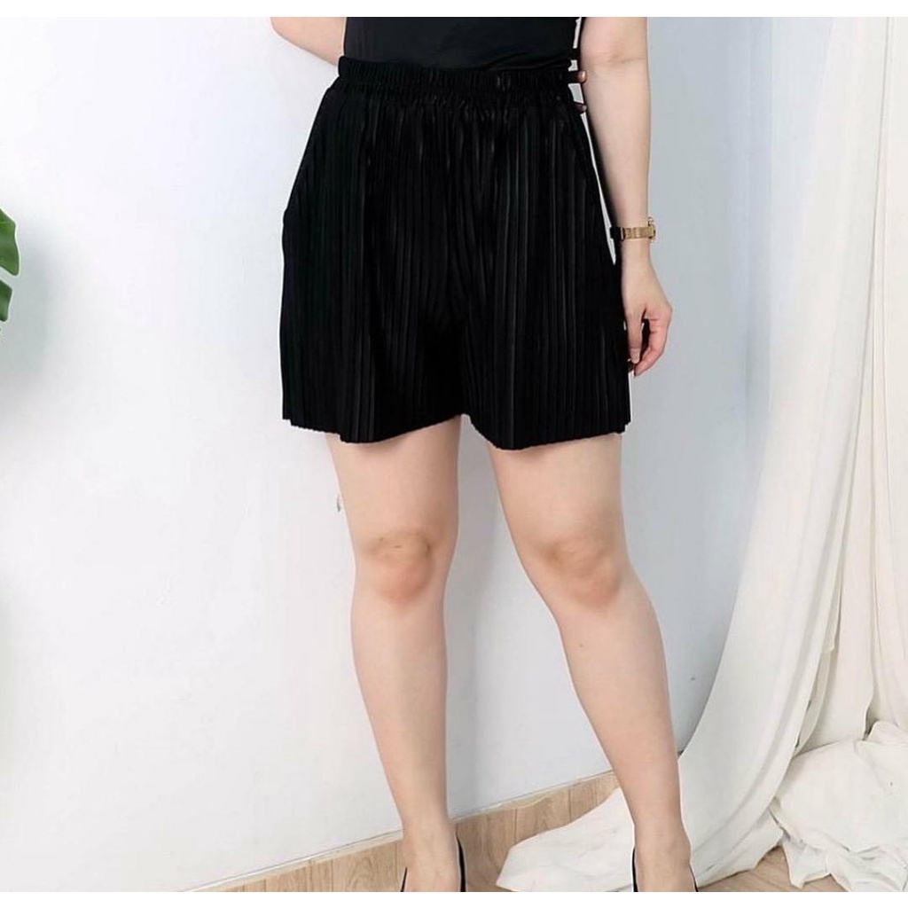 HOTPANT PLISKET PENDEK | CELANA PENDEK PLISKET FIT 70 KG