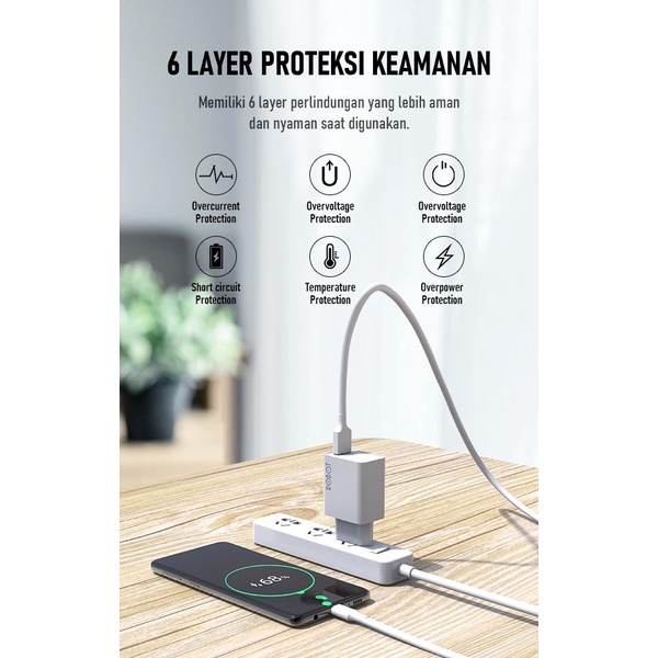 Robot RT-F1 Single Port Quick Charger 18W Qualcomm QC3.0 3A Output