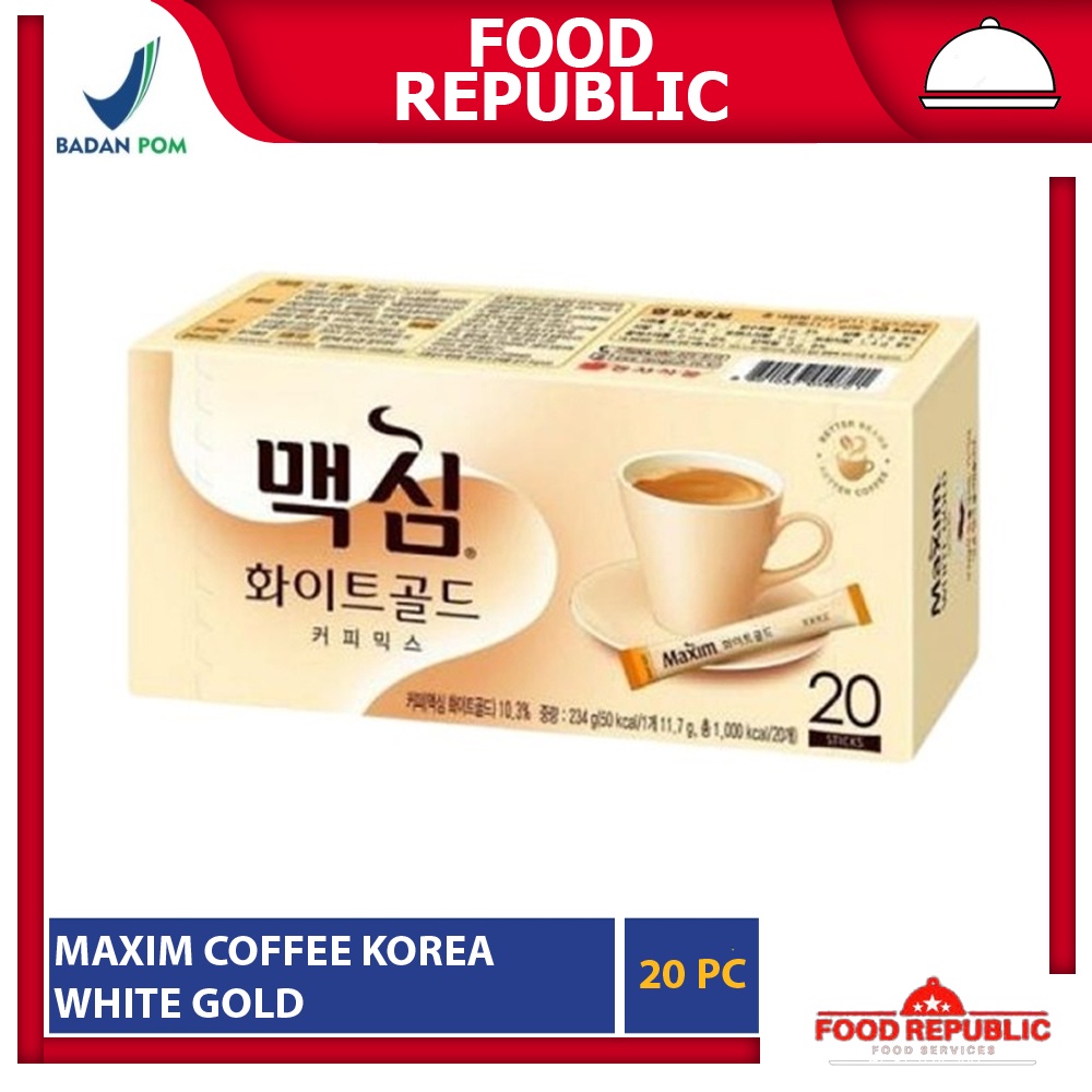 MAXIM COFFEE 20 PC MOCHA WHITE KOPI MIX KOREA INSTANT KOREAN FAVOURITE HALAL