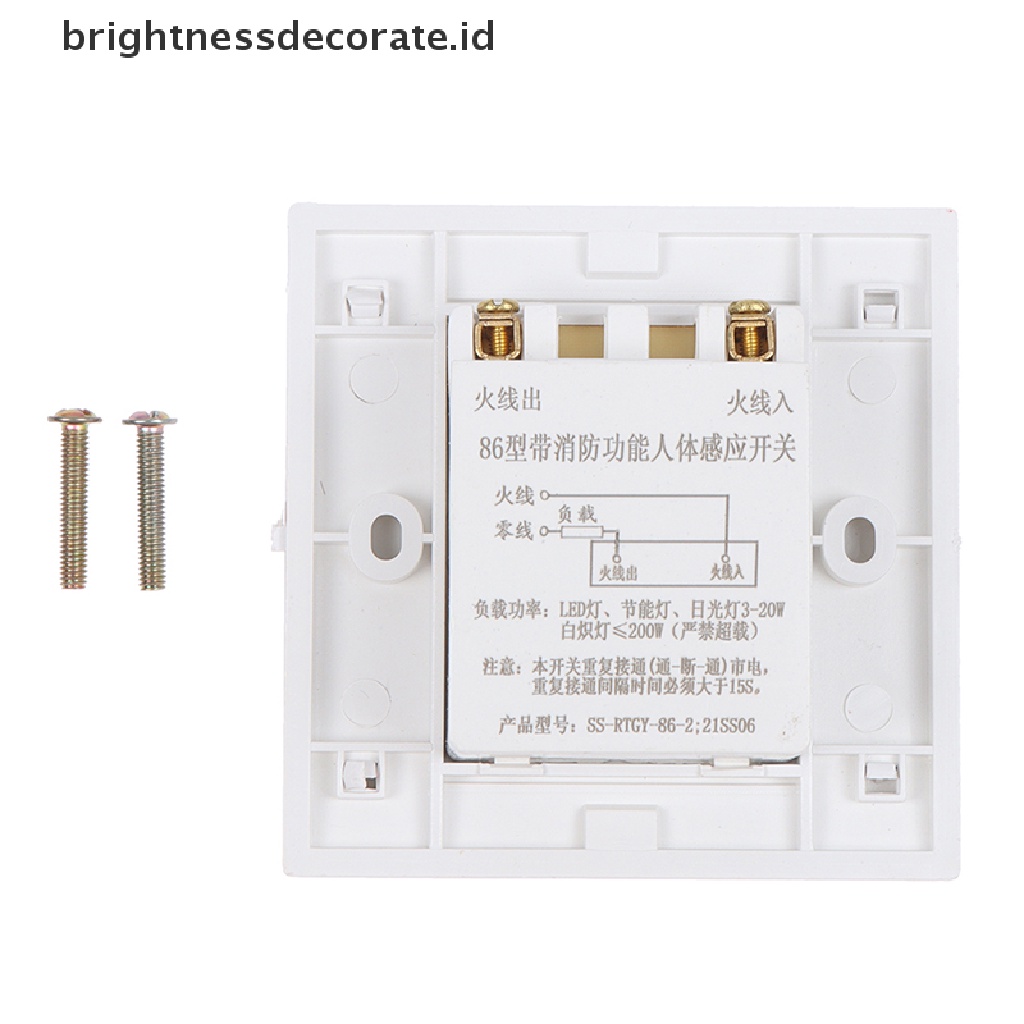 Modul Saklar Sensor Gerak Tubuh Inframerah Pir Auto On Off Untuk Lampu