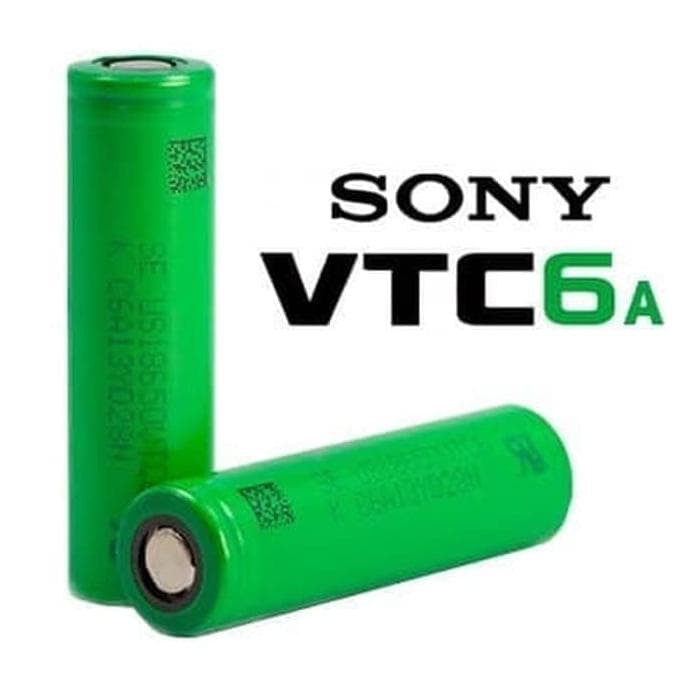 AUTHENTIC Battery SONY VTC6A  SONY VTC 6A 18650 3000mah 3.7V 25A