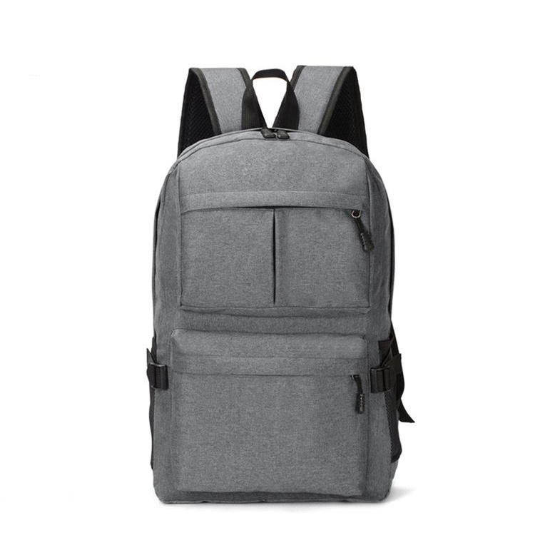 TAS RANSEL PRIA BACKPACK USB CHARGER KANVAS GREY ACANTHO TA417G3 ORI IMPORT GENDONG PUNGGUNG SEKOLAH