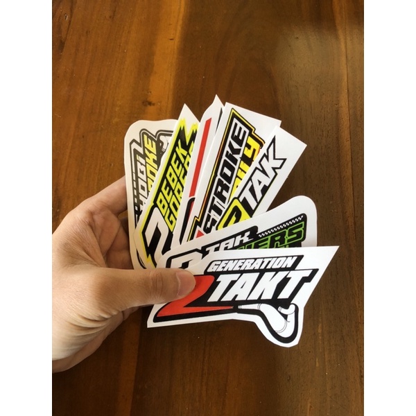 sticker stiker pack pak 2tak 2troke rx king rx z fiz r helm dll