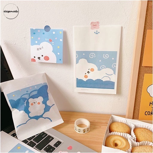 

Simple Ins Paper Bag Tas Penyimpanan Kartun Lucu Mini Snack Candy Bear Tas Hadiah Ulang Tahun E