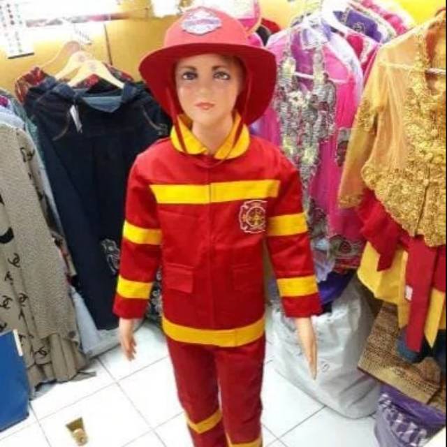 Baju Pemadam Kebakaran Anak // Pakaian Pemadam Kebakaran