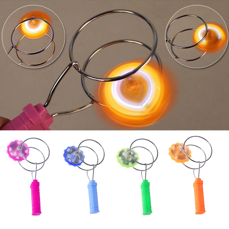 Mary Gyro Roda Magic Spinning LED Cahaya Warna-Warni Gyro YoYo Mainan Anak Hadiah