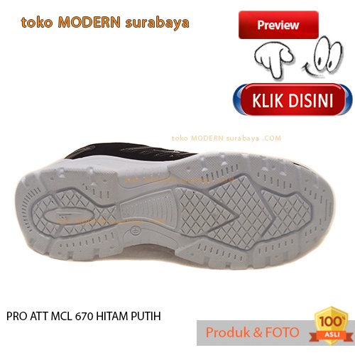 PRO ATT MCL 670 HITAM PUTIH Sepatu sekolah anak snekers casual