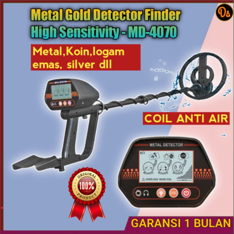 ORIGINAL MD-4070 Alat pendeteksi Emas Metal Gold Detector High Sensitivity metal detector emas metal
