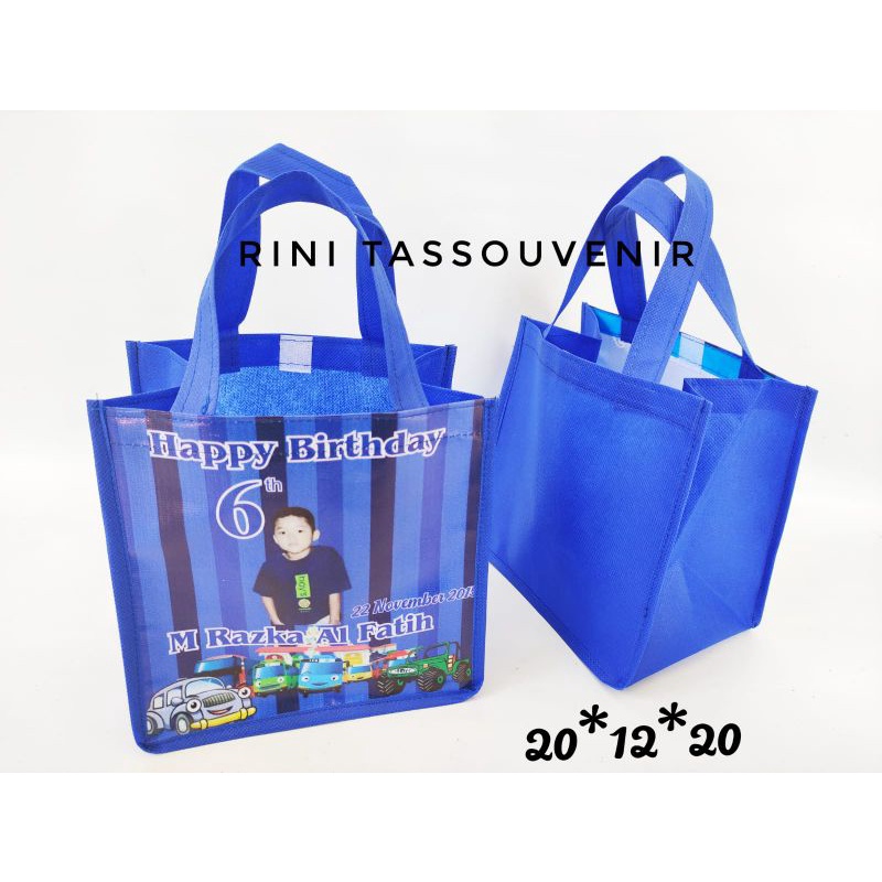 tas ulang tahun size 20*12*20 - tas ultah custom
